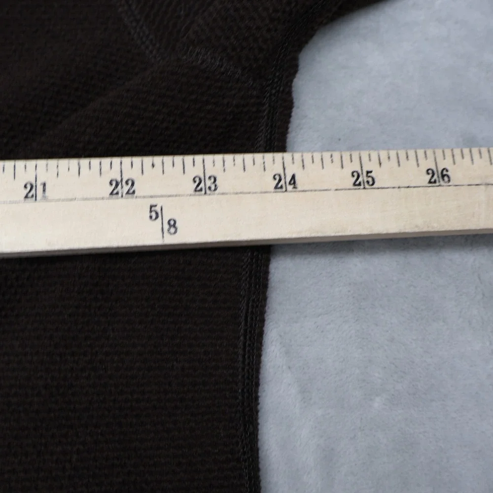 North Face Sweatshirt Mens XL Brown Fleece Textured Cap Rock 1/4 Zip Pullover